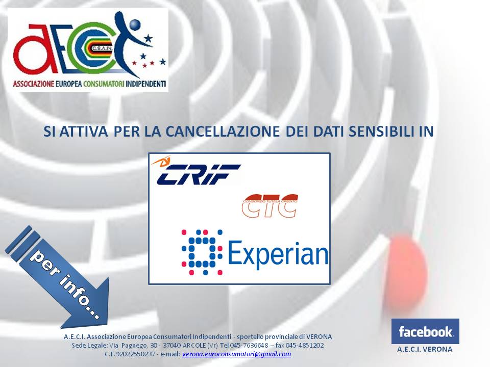 scaricare modulo cancellazione crif